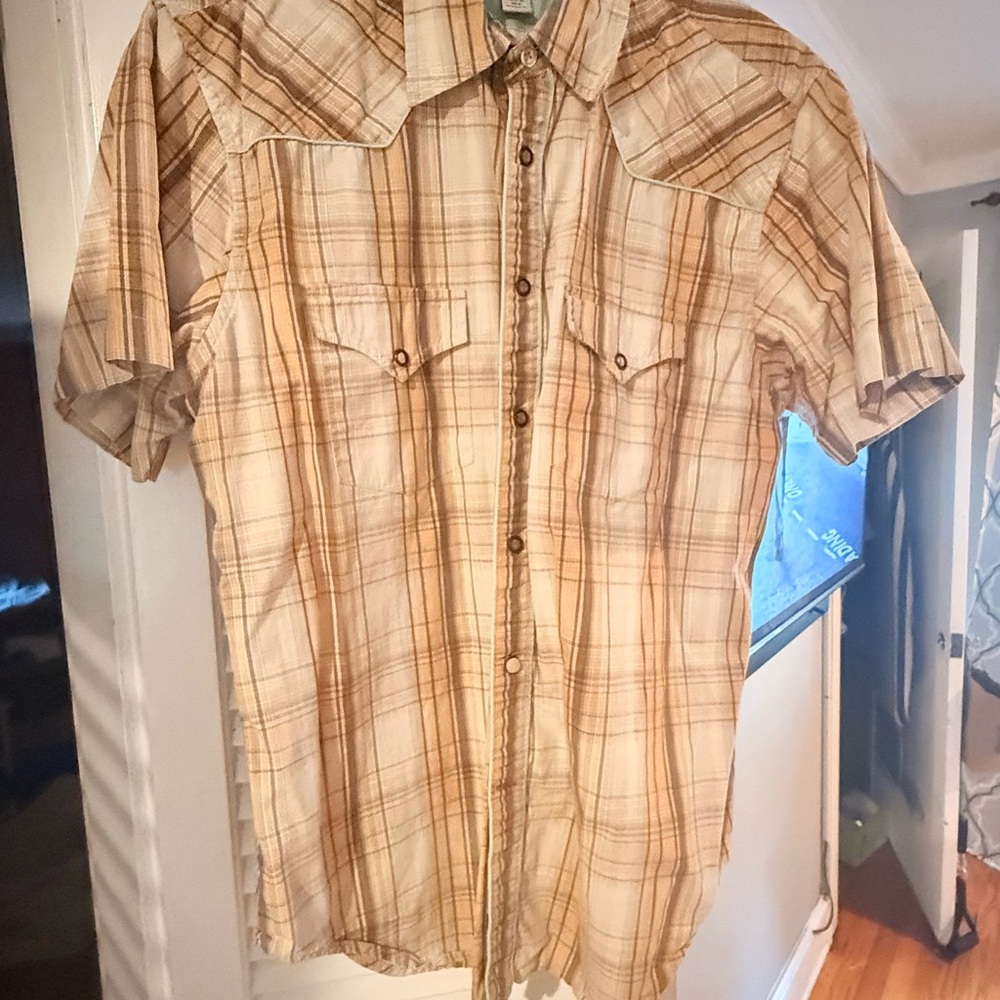 Guess Blue Casual Button Down Shirt